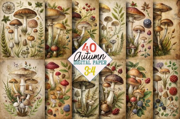 Download Printable Autumn Junk Journal Pages - Journal pages Collection