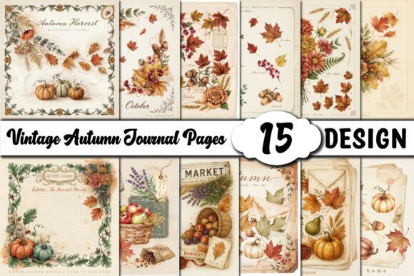 Download Vintage Autumn Journal Pages - Journal pages Collection