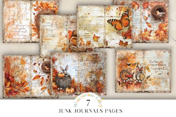 Download Autumn Junk Journal Pages - Journal pages Collection