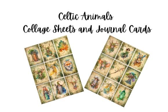 Download Celtic Fantasy Collage Sheets and Cards - Collage sheets Collection