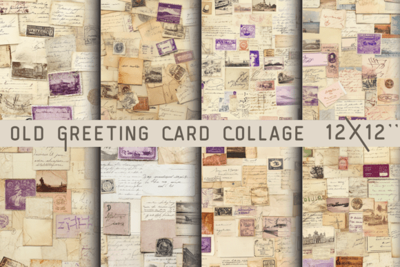 Download Old Greeting Card Collage Sheets - Collage sheets Collection