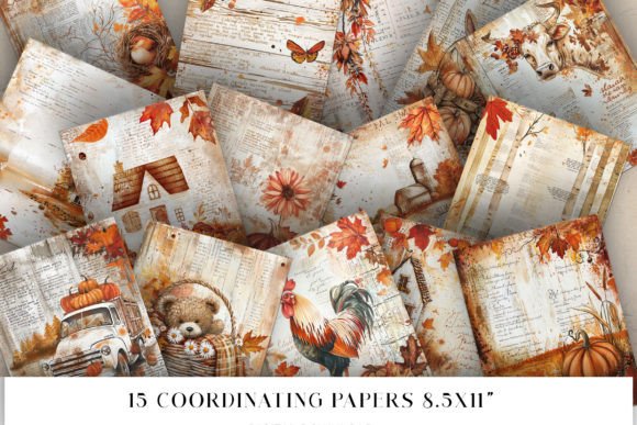 Download Fall Junk Journal Pages - Journal pages Collection