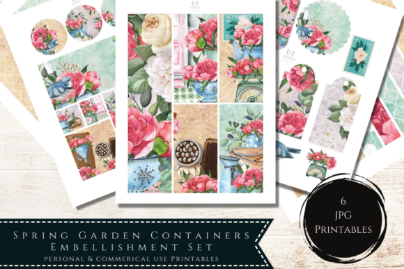 Download Spring Embellishments, Collage Sheets - Premium Resources